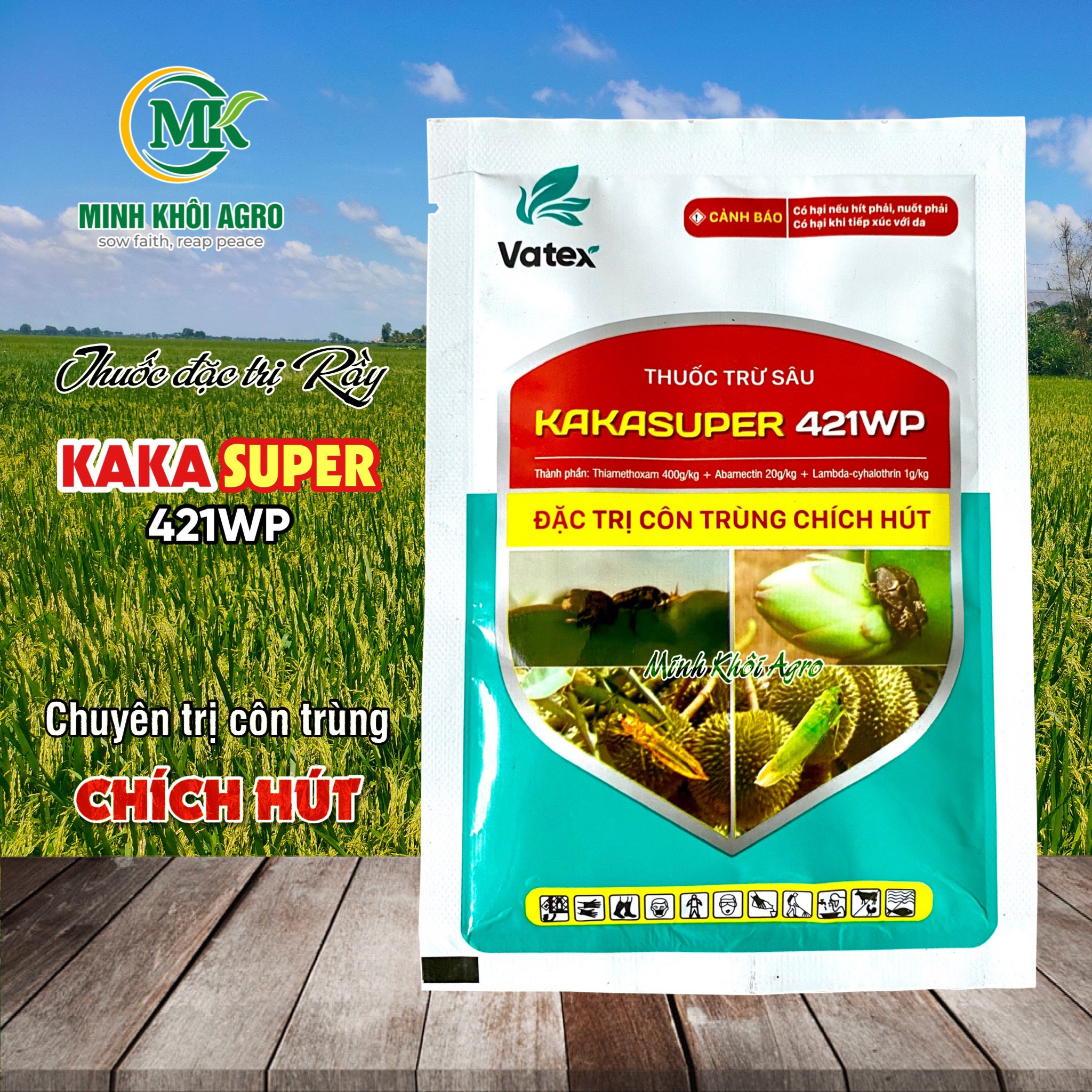 Thuốc đặc trị rầy KakaSuper 421WP - Gói 15g